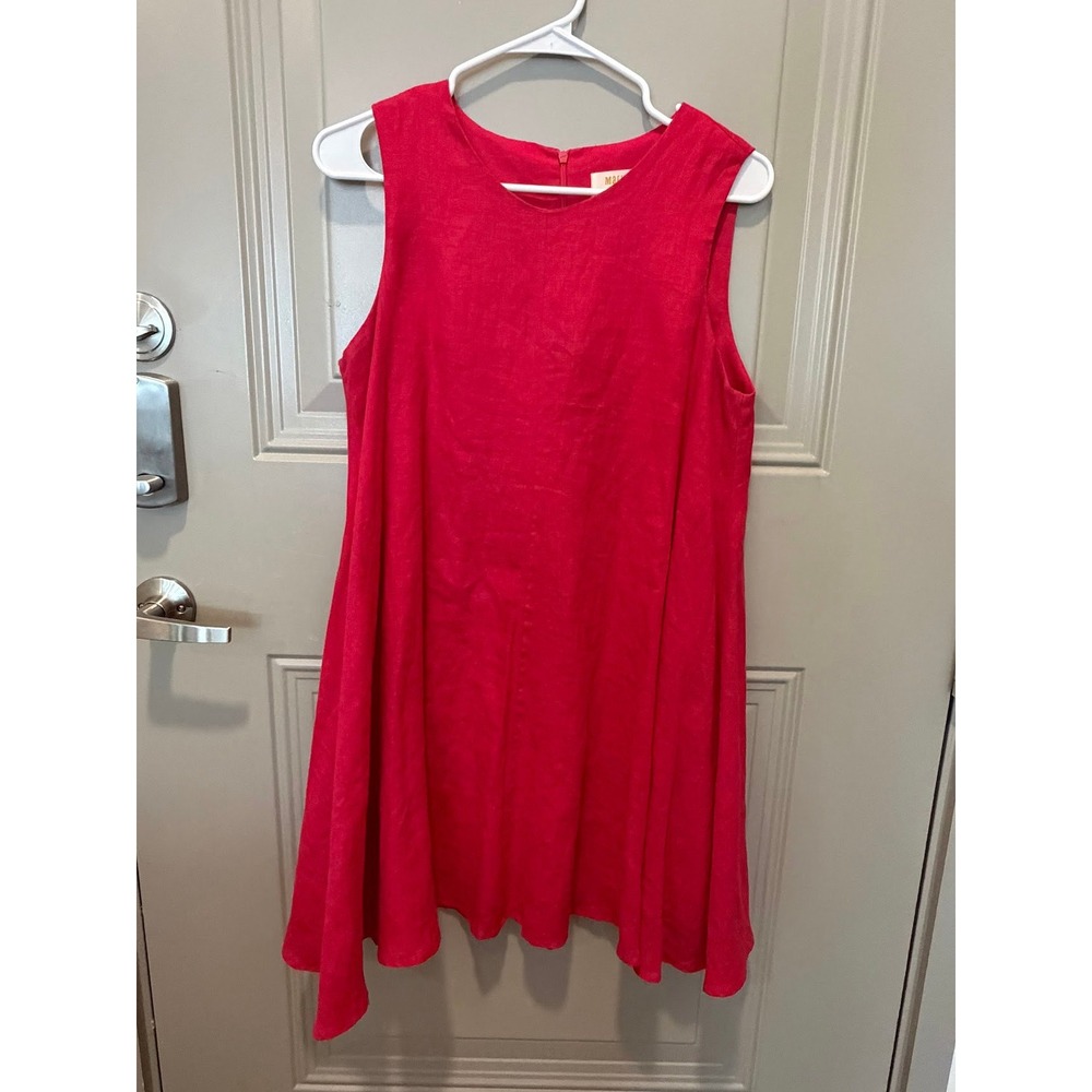 Anthropologie Maeve 100% Linen Dress Pink Size Small P